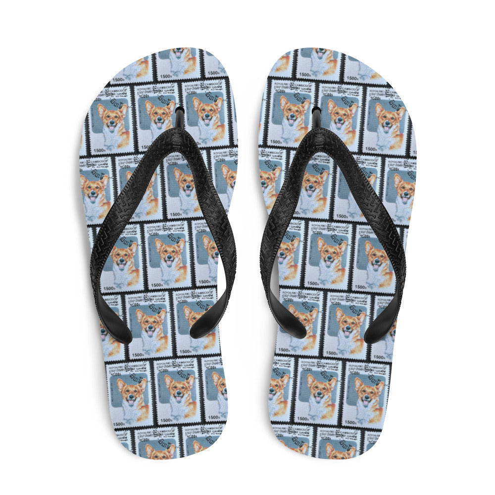 Corgi on sale flip flops