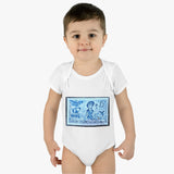 Mermaid Stamp Baby Onesie