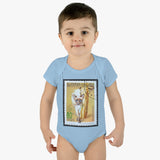 Siamese Cat Stamp Baby Onesie