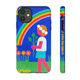 Rainbow Flower Tough Phone Case