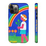 Rainbow Flower Tough Phone Case