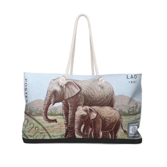 Elephant & Baby Travel Bag