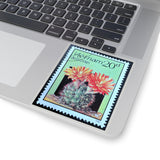 Prickly Blooming Cactus Stamp Sticker