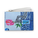 Skeleton Rose Clutch Bag