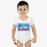 Erie Canal Stamp Baby Onesie