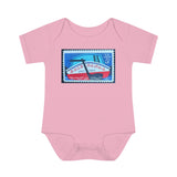 Erie Canal Stamp Baby Onesie