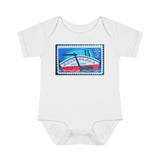 Erie Canal Stamp Baby Onesie