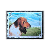 Basset Hound Dog Stamp Sticker