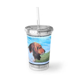 Basset Hound Dog Acrylic Cup