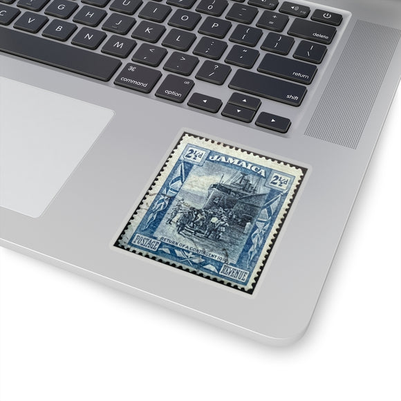 Jamaica 1919 Stamp Sticker