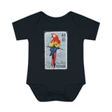 Parrot Bird Stamp Baby Onesie