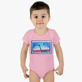 Erie Canal Stamp Baby Onesie