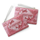 Air Mail Flight Clutch Bag