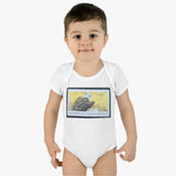 Bald Eagle Stamp Baby Onesie