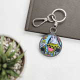 Queen of Hearts Keyring