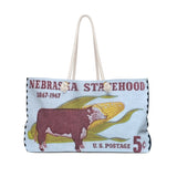 Nebraska State Cow Travel Bag