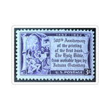 Gutenburg Bible Stamp Sticker