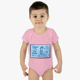 Mermaid Stamp Baby Onesie