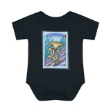 Mushroom Stamp Baby Onesie