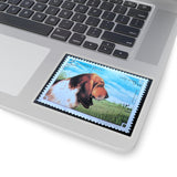 Basset Hound Dog Stamp Sticker