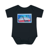 Erie Canal Stamp Baby Onesie