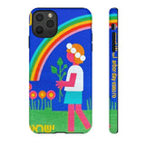 Rainbow Flower Tough Phone Case