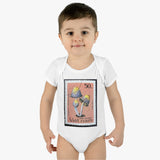 Mushroom Stamp Baby Onesie