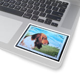 Basset Hound Dog Stamp Sticker