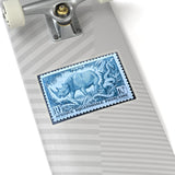 Blue Rhino Stamp Sticker