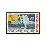 Man on the Moon Stamp Sticker