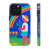 Rainbow Flower Tough Phone Case