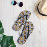 Sunflower Bee Flip Flops